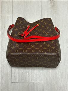 LOUIS VUITTON Neonoe Monogram Canvas Shoulder Bag Rose Ballerine